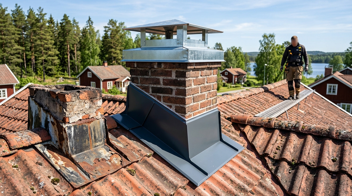 Illustration för Skorstensbeslag