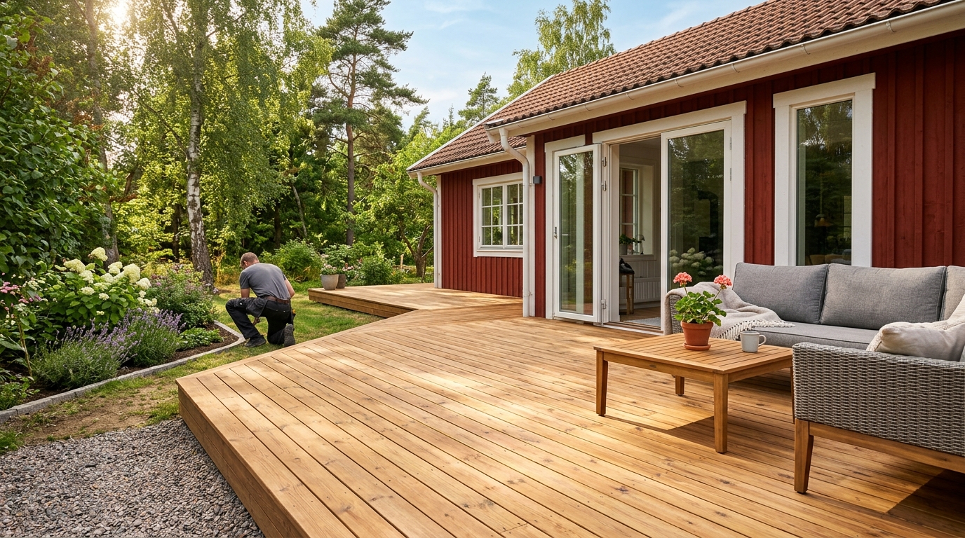 Illustration för Altanbygge