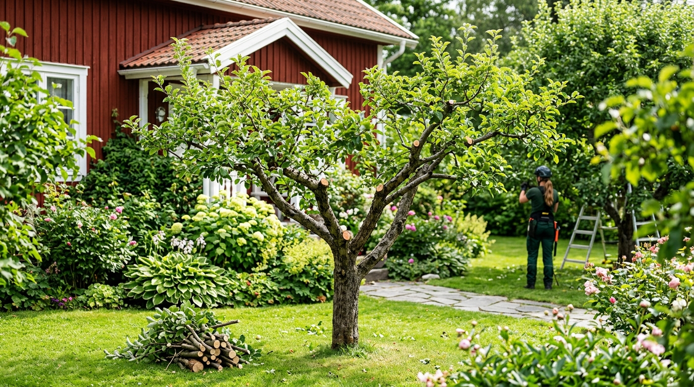 Illustration för Beskärning av träd