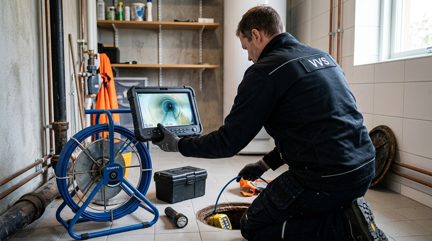 Illustration för Avloppsfilmning