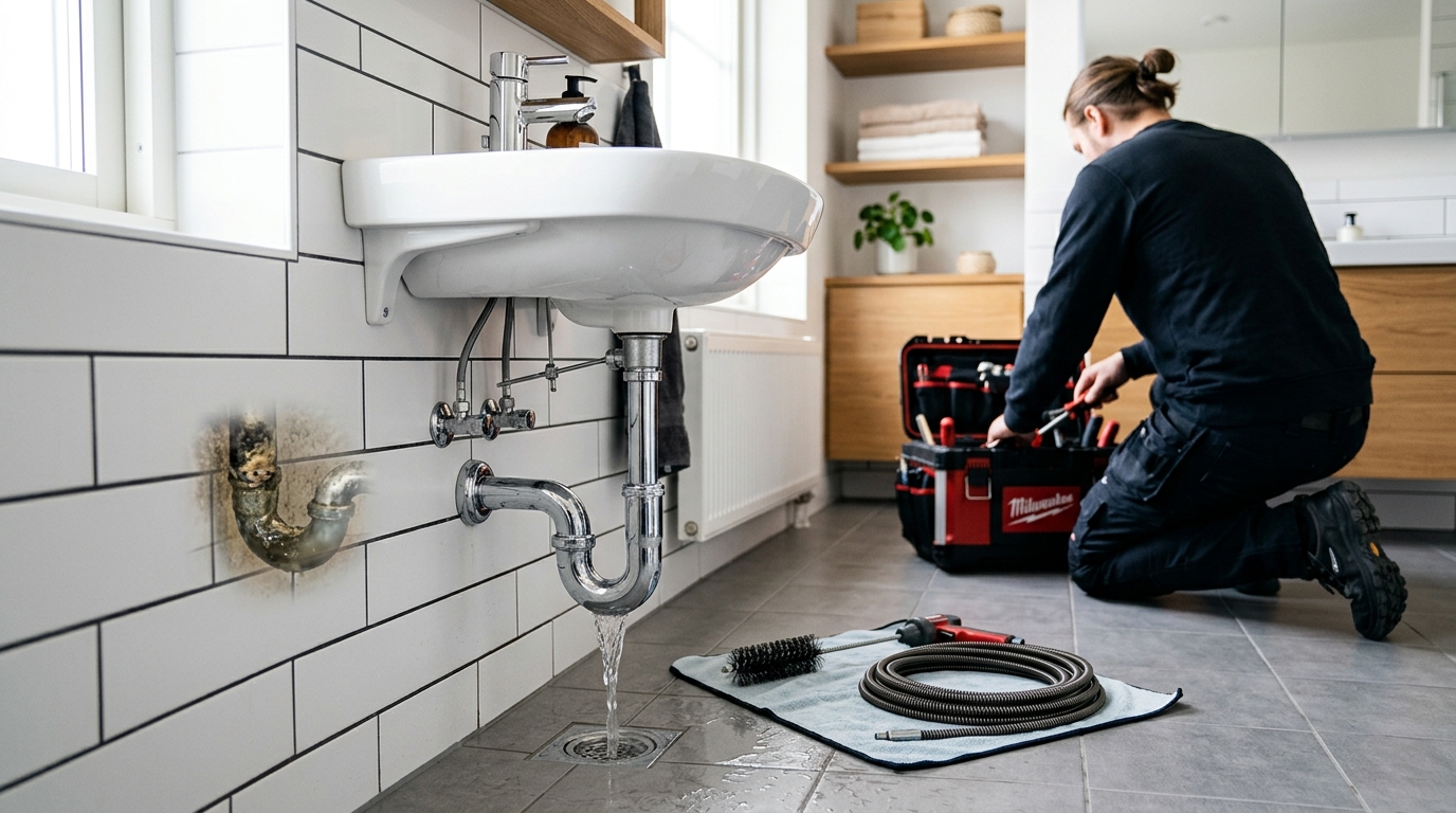 Illustration för Avloppsrensning