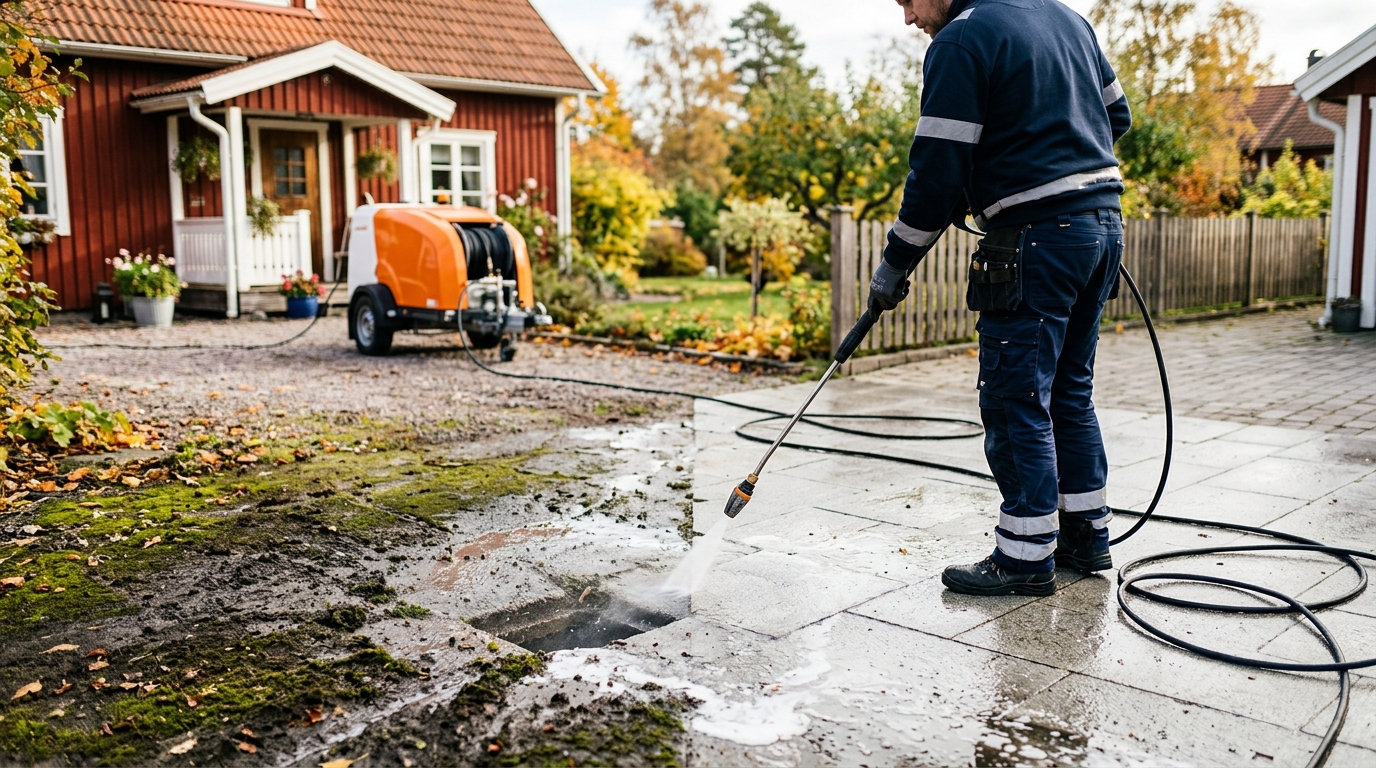 Illustration för Högtrycksspolning
