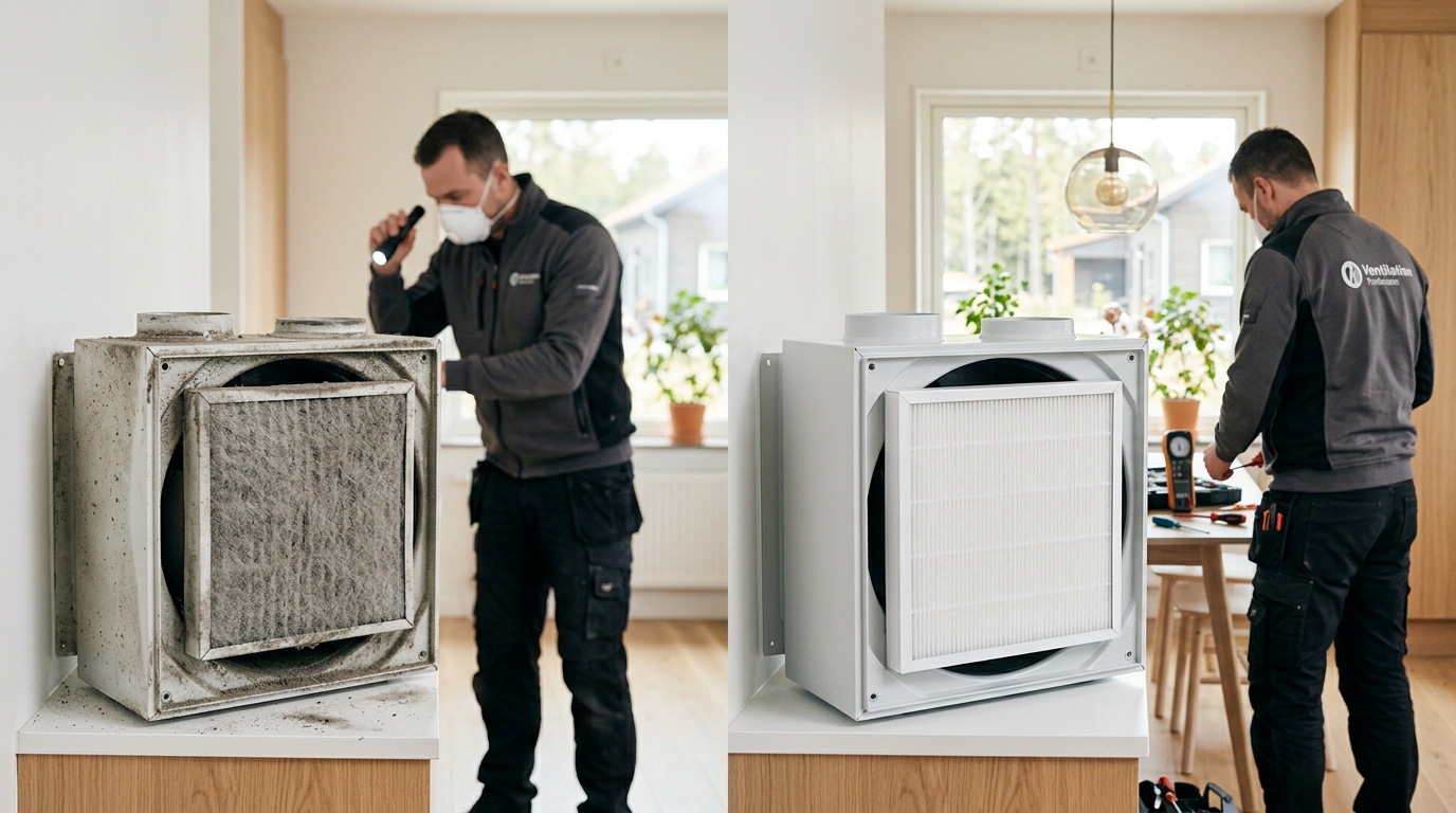 Illustration för Felsökning ventilationssystem