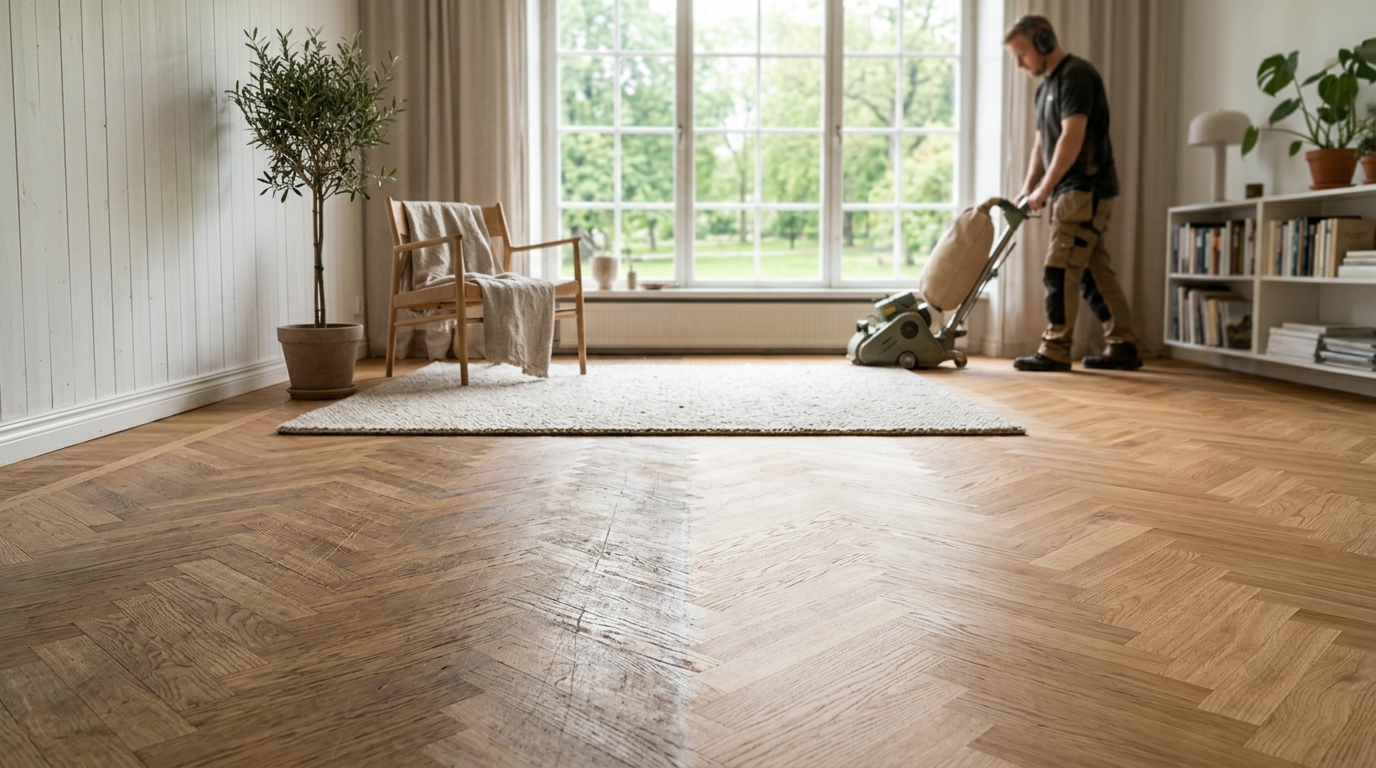 Illustration för Golvslipning