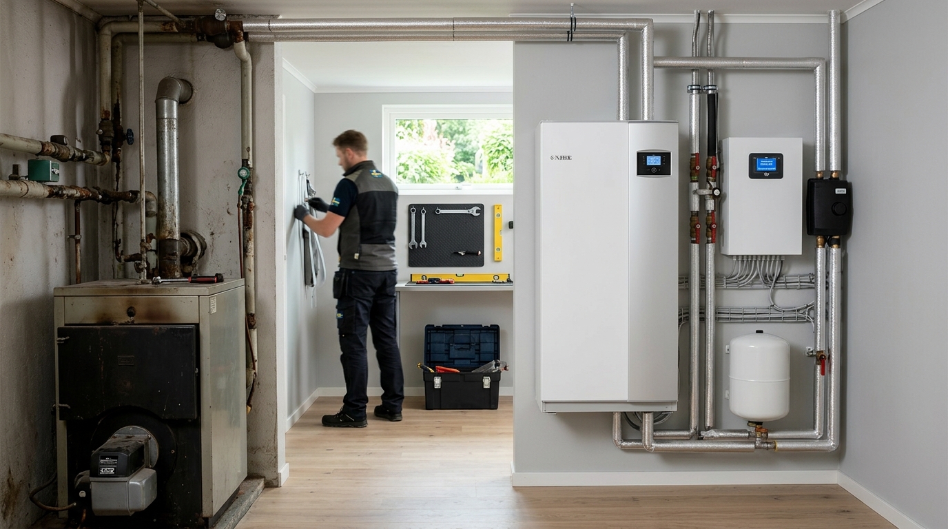 Illustration för Installation av HVAC-system