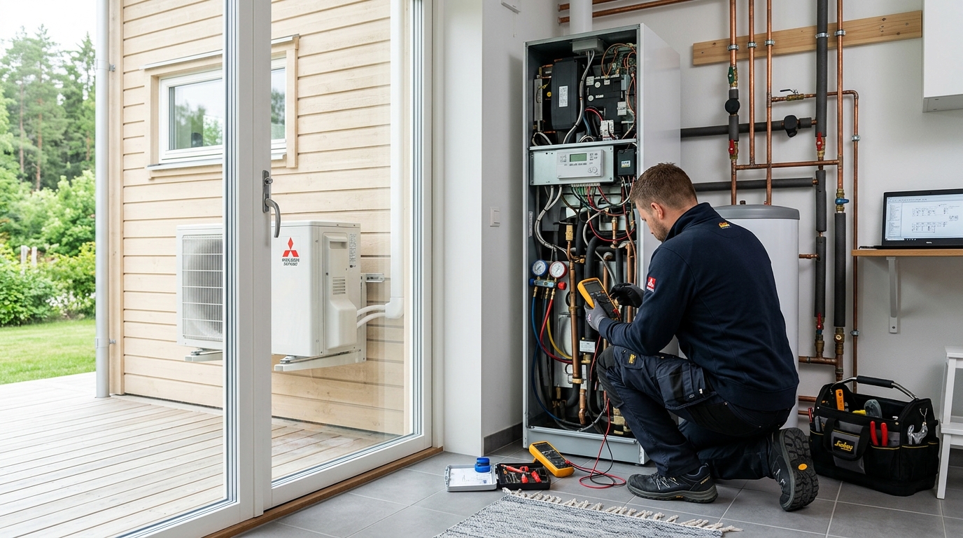 Felsökning värmepump – professionell tjänst