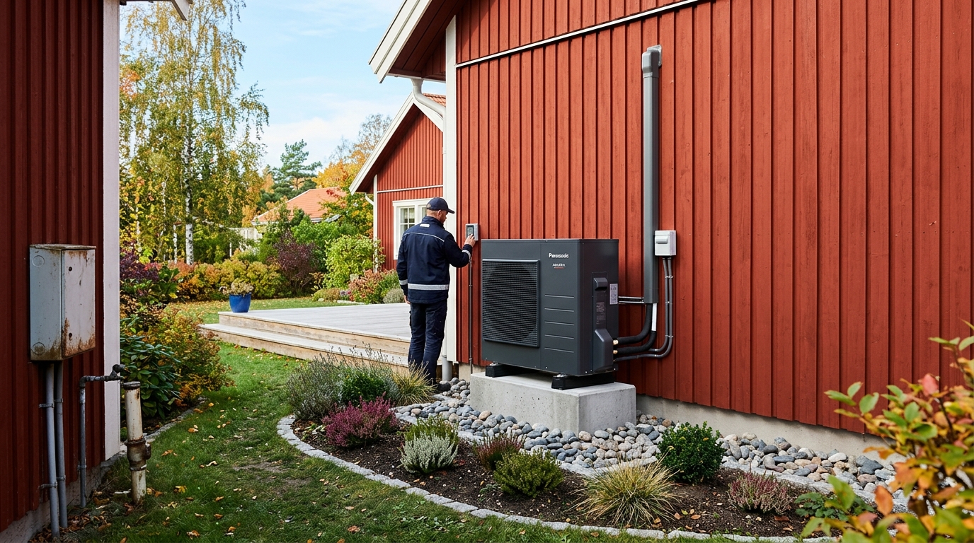 Installation av luft-vattenvärmepump – professionell tjänst