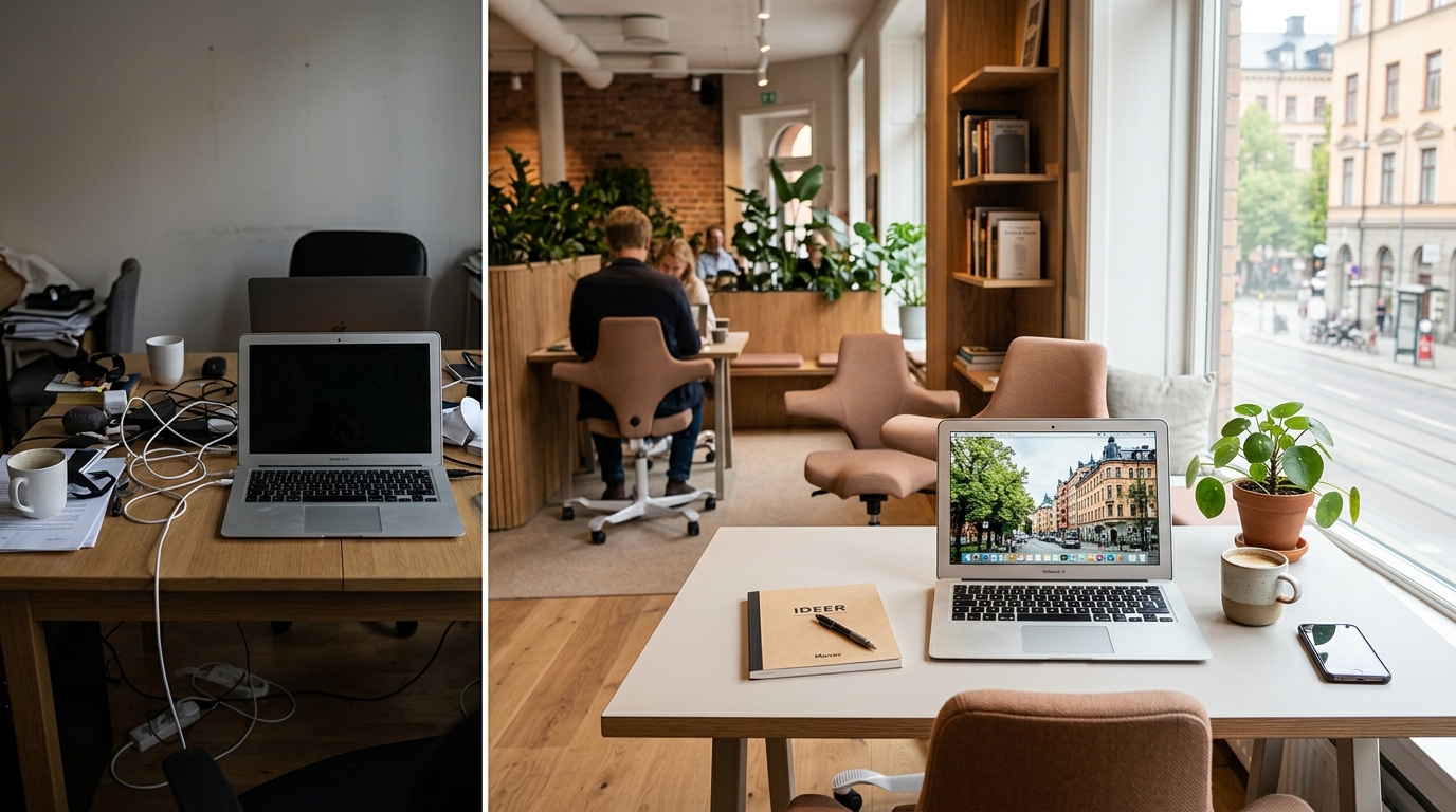 Illustration för Hyra kontorsplats / coworking