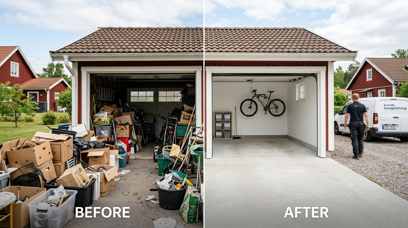 Illustration för Garagetömning