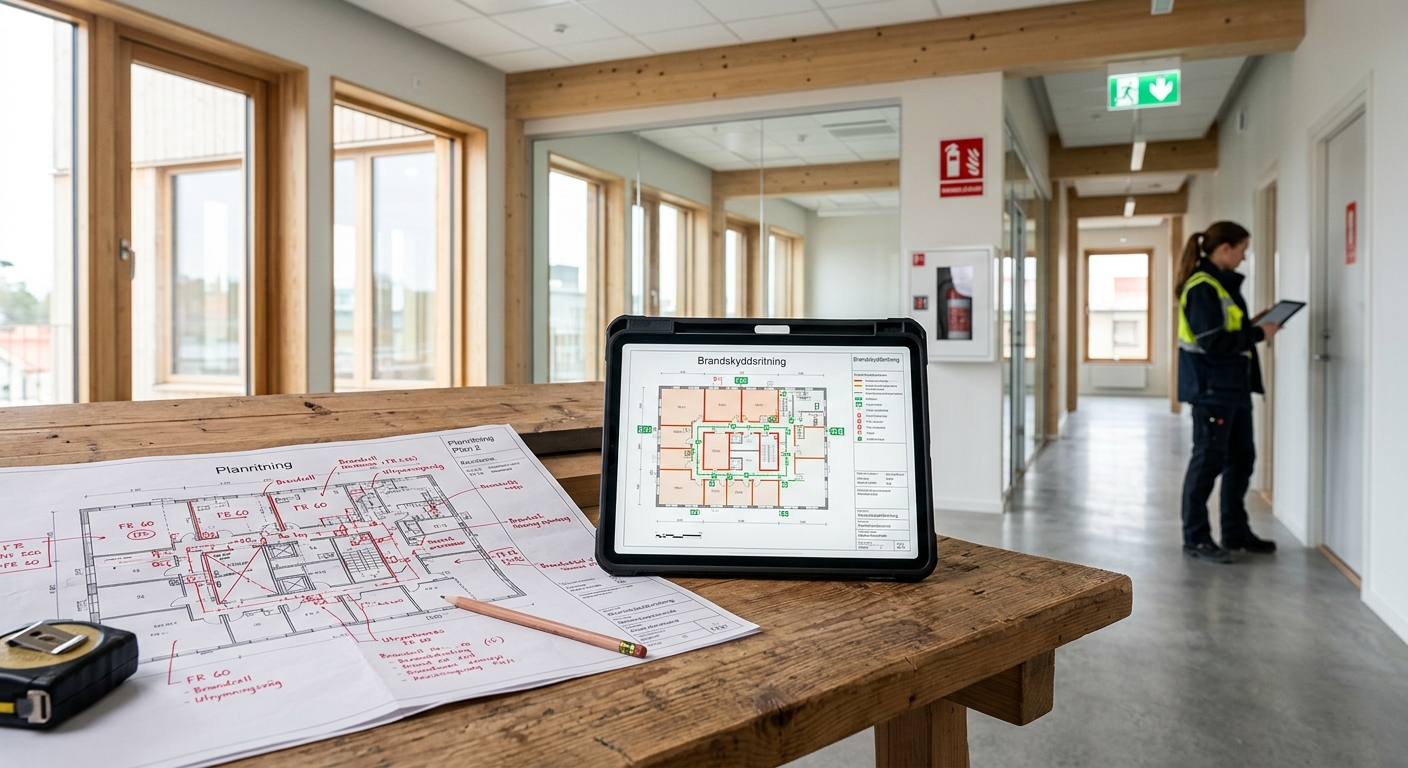 Illustration för Brandskyddsritningar