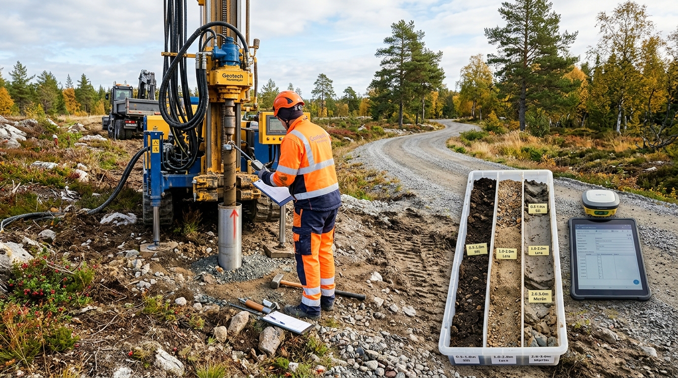Illustration för Geoteknisk markundersökning