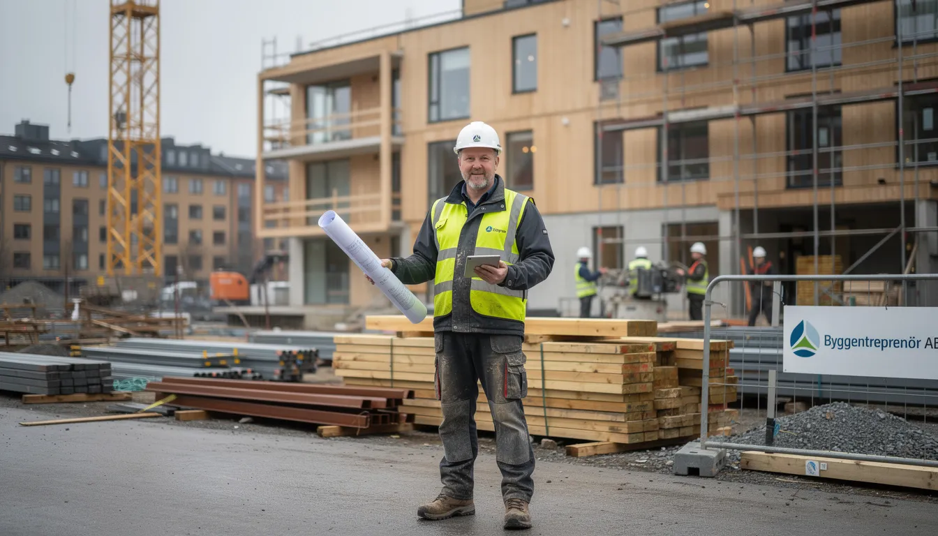 Illustration för Byggentreprenör