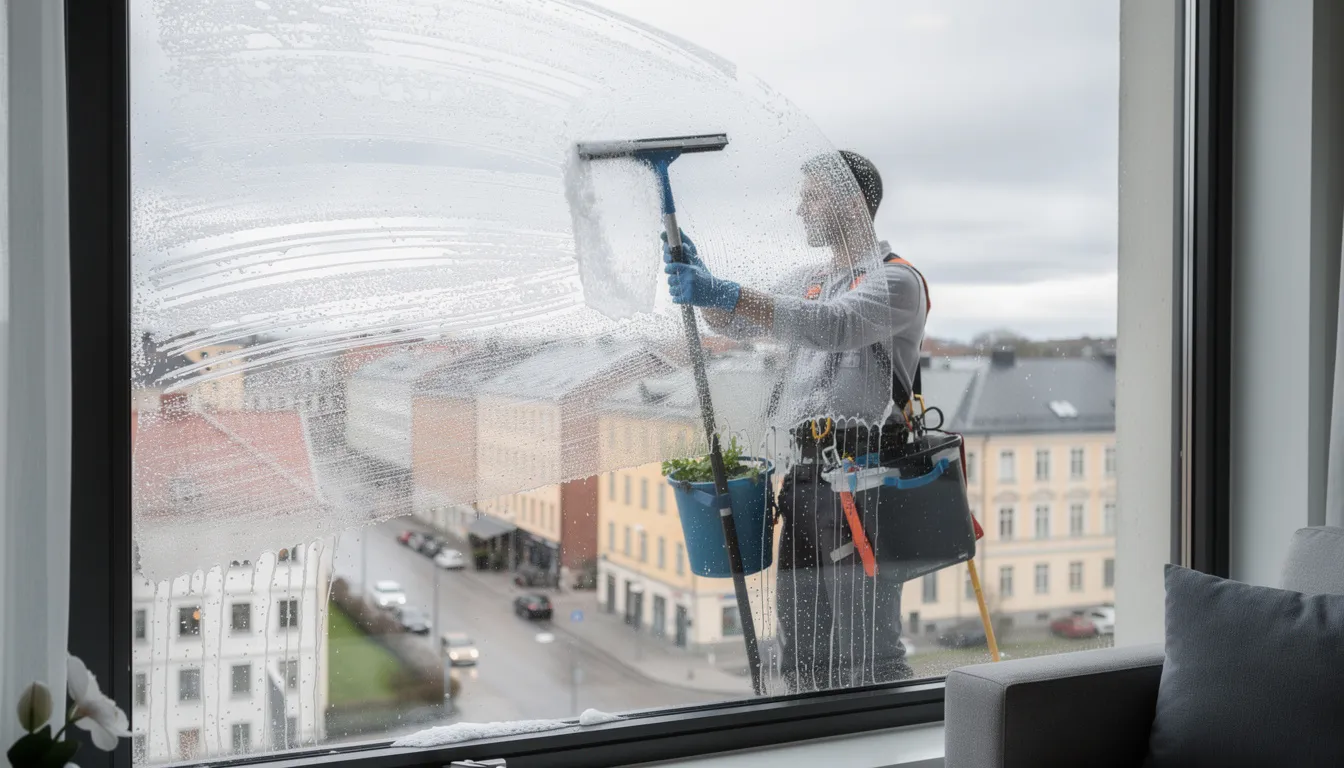 Illustration för Fönsterputsare